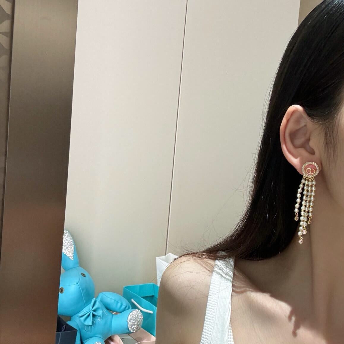 Dior Petit CD Tassel Earrings
