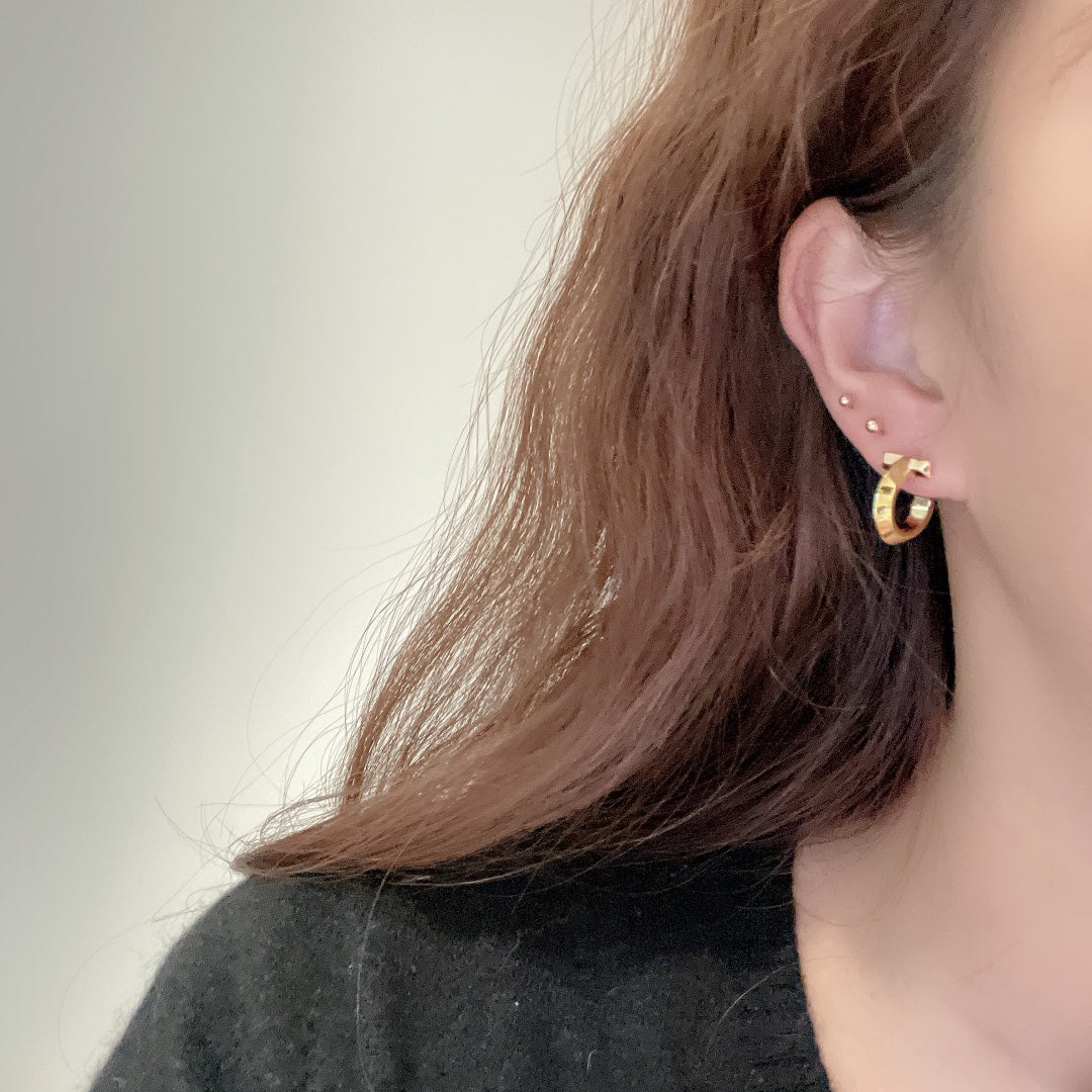 Tiffany Hoop Earrings - 18K Gold