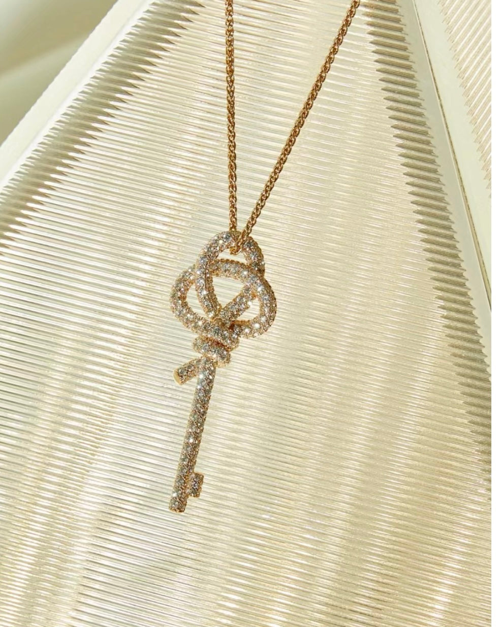 Tiffany Keys Woven Diamonds Large Necklace