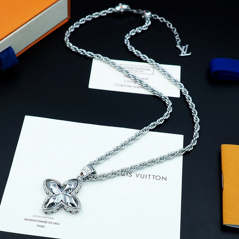 Louis Vuitton Flower Studs Necklace