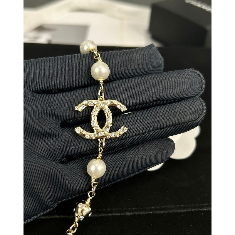 Chanel White Pearl Necklace