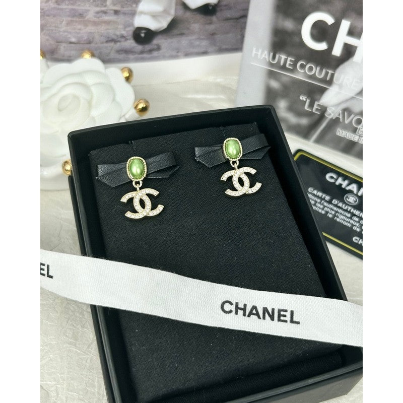 Chanel Crystal Bow Necklace