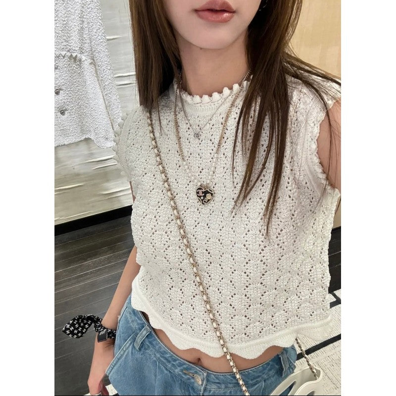 Chanel Pink & Black Heart Pearl Necklace