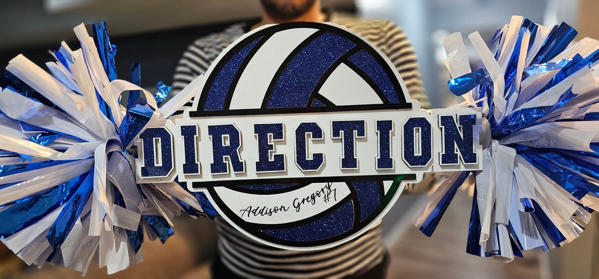 Personalized Acrylic Cheer Spirit Stick with Logo