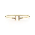 Tiffany Diamond Wire Bracelet - 18K Yellow Gold