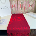 Coach Reversible Fringed Logo Scarf — hero