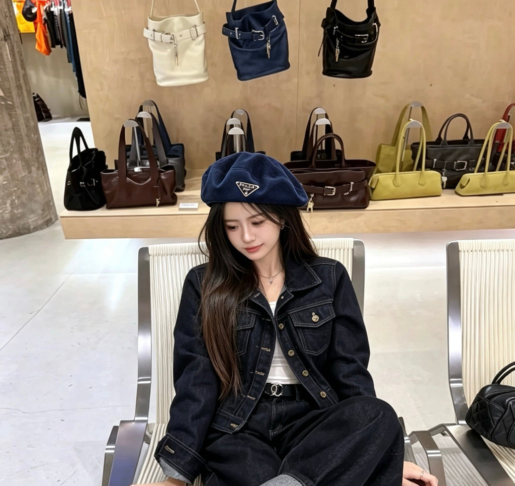 Prada Corduroy Beret